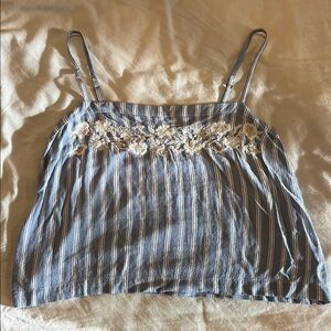 Hollister Blue Embellished Sleeveless Camisole
